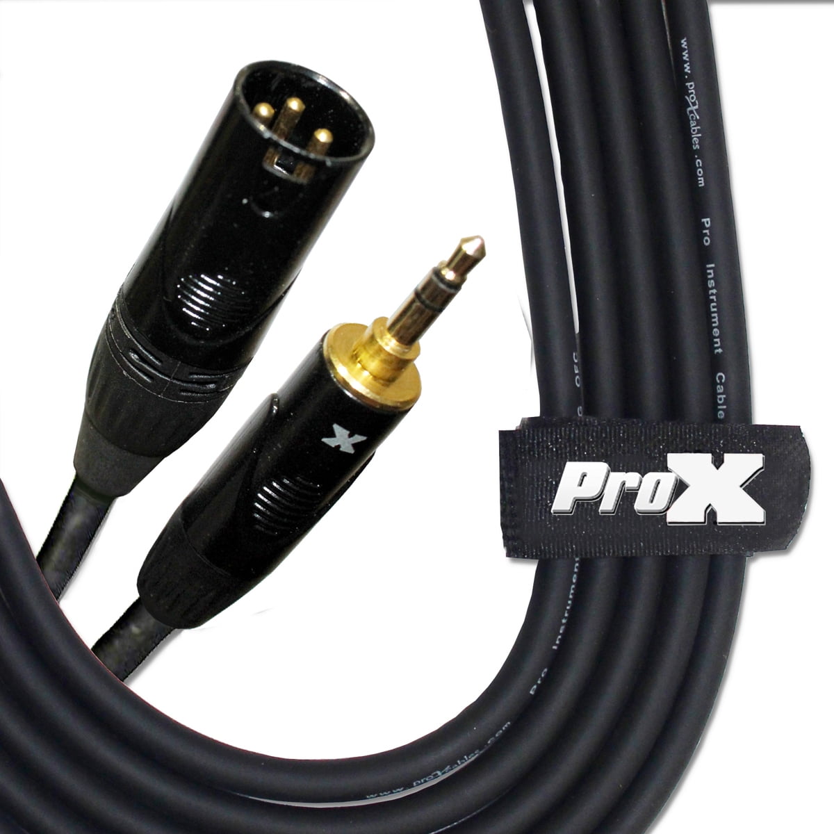 Prox 3.5Mm Trs To Xlr-M Balanced High Performance Audio Cable, 25Ft