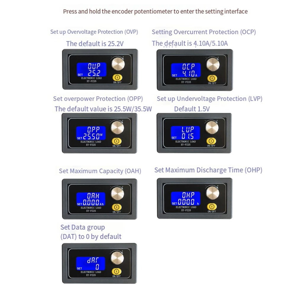 FZ35/FZ25Resistance Tester Voltmeter Adjustable Constant Current Electronic Load