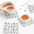 thumbnail image 3 of KLL Drink Coasters Set Square of 4,PU Leather Absorbent Coasters Set Decorative Coffee Cup Coasters Housewarming Gift for Home Decor-Cartoon Animals, 3 of 5