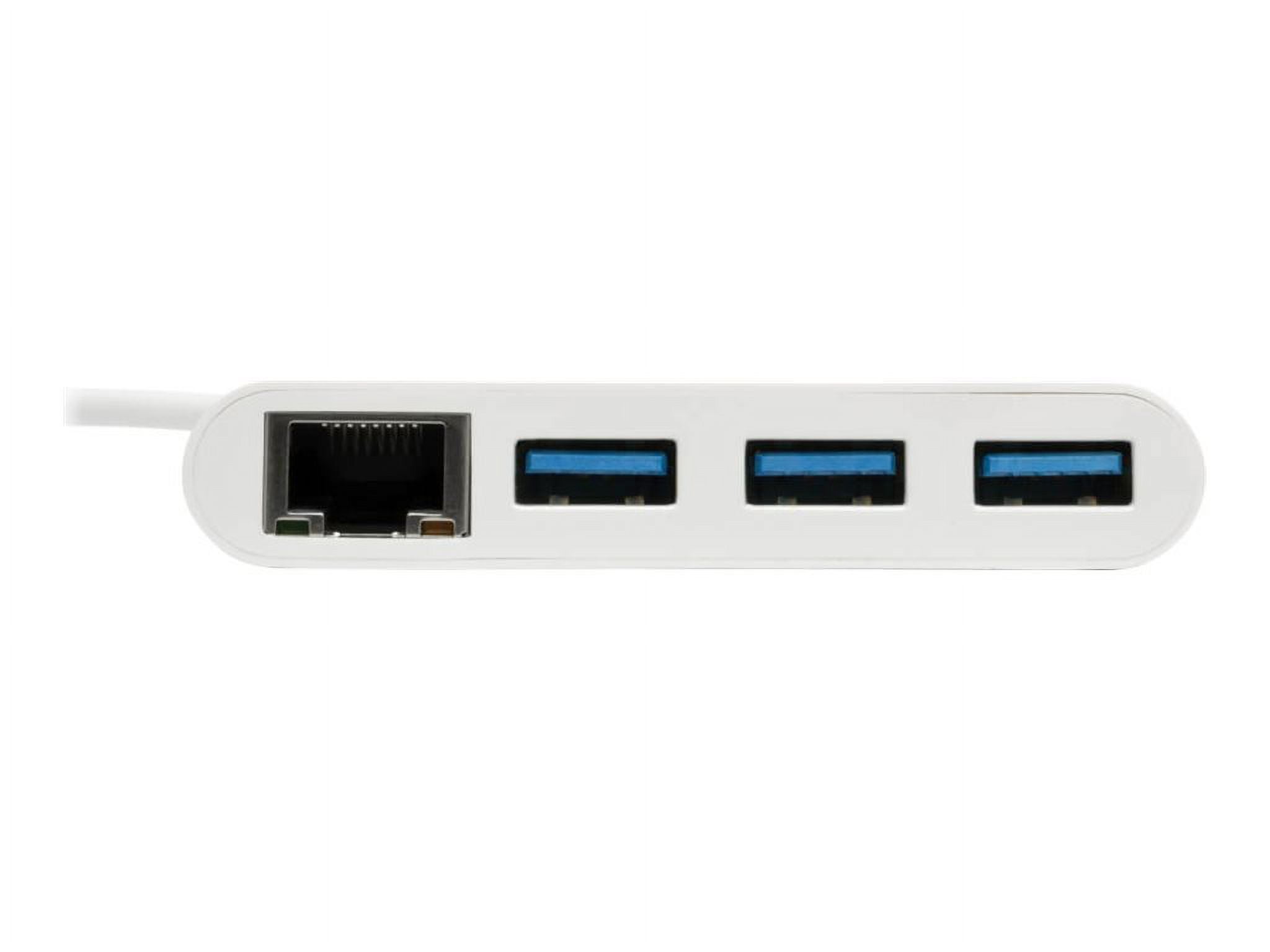 Tripp Lite 3-port Usb-c To Usb-a Hub Portable W/ Gigabit Ethernet Port Rj45 - Hub - 3 X Usb 3.1 - Desktp