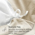 thumbnail image 4 of Bare Home Flannel Duvet Cover Set - 100% Flannel Cotton - Double Brushed - King/Cal King, Sand, 4 of 6