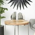thumbnail image 3 of DecMode 6"W, 7"H Silver Stainless Steel Metal Vase with a Sleek Mirror Finish, Set of 2, 3 of 7