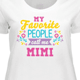 thumbnail image 4 of Inktastic My Favorite People Call Me Mimi with Flowers Women's Plus Size T-Shirt, 4 of 5