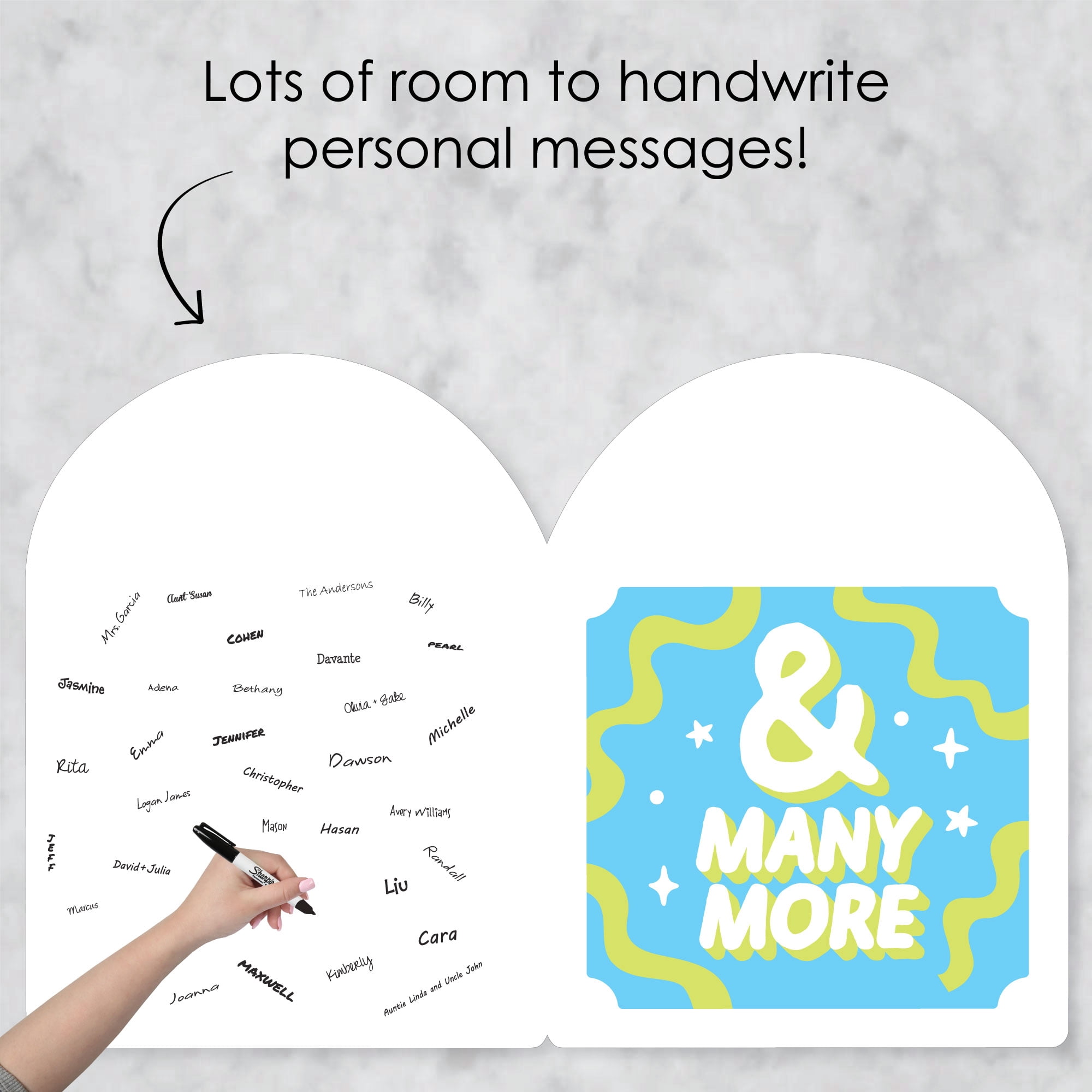 Big Dot of Happiness Party Time - Happy Birthday Giant Greeting Card - Big Shaped Jumborific Card - 16.5 x 22 inches