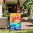 thumbnail image 3 of AMHNF Hello Sunshine Summer Garden Flag 12x18 inch Vertical Double Sided Sea Welcome Spring Farmhouse Holiday Outside Decorations Burlap Yard Flag, 3 of 5