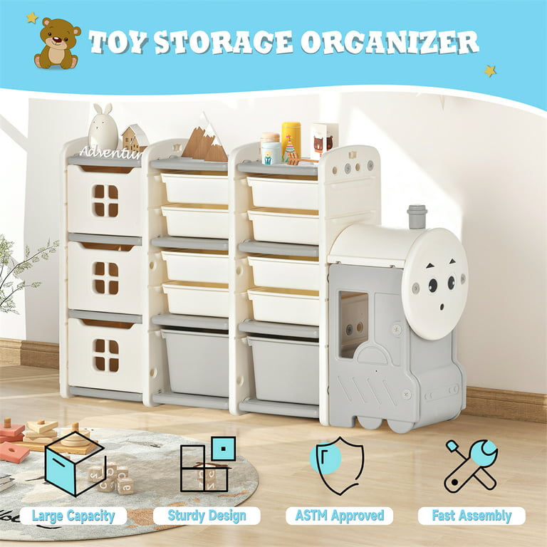 Kids Toy Storage Cabinet Shelf Organizer + Free Shipping! – Baby & Me  Nursery