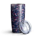 thumbnail image 4 of Gobelet Isolé 20oz, Gobelet de Voyage avec Couvercle, Porte-Gobelet Tasse de Voyage Amicale, Contenant Isotherme en Acier Inoxydable, Gobelet 20 Oz, Tasse à Café Réutilisable Isolée avec Couvercle (Jour de l'Indépendance), 4 of 6
