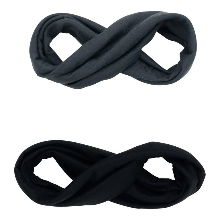 Scunci Extra-Wide Stretchable Headbands, Multicolor, 2 Count