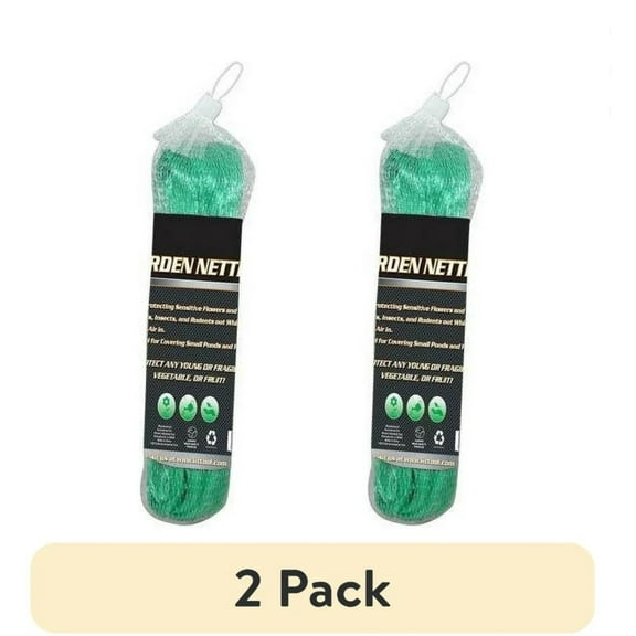 (2 PACK) IIT 30530 Garden Netting Birds Pests 6ft x 33ft  PROTECTIVE Netting Net