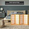 thumbnail image 3 of Red Lantern 2 ft. Short Desktop Window Pane Shoji Screen - Honey - 8 Panels, 3 of 7
