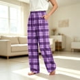 thumbnail image 6 of Edvintorg Girls Lounge Pants Fashion Plaid Elastic Waist Loose Casual Pants Trousers with Pockets Loungewear 4-16Y Teen Girl Clothes, 6 of 8
