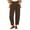 Coffee, variant on Oksale Corduroy Pants for Women Petite Trendy High Waisted Button Barrel Pants Loose Comfortable Khaki Pants with Pockets Fashion Outfits Coffee S