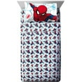 thumbnail image 3 of Marvel Spiderman Webtastic Ensemble de Lit pour Tout-Petit 4 Pcs - Ensemble de Lit en Microfibre Super Douce Comprend une Couette Réversible et un Ensemble de Draps (Produit Officiel Marvel), 3 of 7