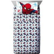 Marvel Spiderman Webtastic 5 Piece Twin Bed Set, 100% Microfiber, Blue