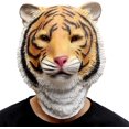 thumbnail image 1 of Máscara de tigre Máscaras de cabeza completa de animales realistas de látex para fiesta de disfraces de Halloween Cosplay de carnaval (amarillo 1 pieza), 1 of 5