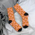 thumbnail image 5 of Rateoe Cartoon Hot Dog for Women Casual Calf Socks - Cute Crew Socks - Thin Soft Above Ankle Socks Size 5-11, 5 of 6