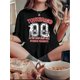 thumbnail image 1 of Camiseta Suelta para Mujer Primavera VeranoWomen's Fashion Coconut Tree Courage Graphic Tee - Casual Round Neck Short Sleeve, Stretchy Polyester Blend, Machine Washable - Perfect for SummerFather's, 1 of 6
