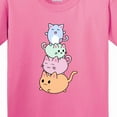 thumbnail image 4 of Inktastic Kawaii Kitten Stack Youth T-Shirt, 4 of 5