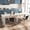 White+White Marble, variant on Multifunctional Extendable Table | Serves as Desk or Dining Surface | Made of Durable Wood Types | Solves the Problem of Table Functionality