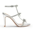 thumbnail image 2 of Women’s Heeled Sandals Stiletto Heels Rhinestone Bow Sandals, 2 of 8