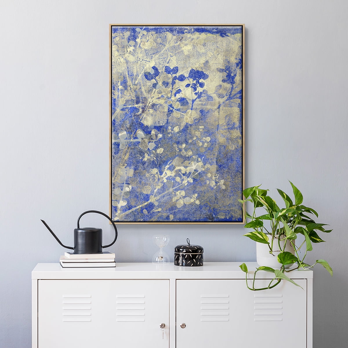 Boundless I Framed Premium Gallery Wrapped Canvas - Ready to Hang - 27 x 41 - Natural Wood Floating Frame