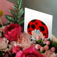 thumbnail image 3 of 3drose, Ladybug with Smiles, 6 Greeting Cards with Envelopes, 3 of 7