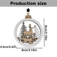 thumbnail image 5 of 2025 New Christmas Goat Creative Ornament Acrylic Hanging Decoration for Christmas Trees/ Christmas Cute Cartoon Goat Ornament G, 5 of 5