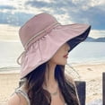 thumbnail image 5 of Sun Hat for Women UPF 50+ Foldable Fisherman Hat Wide Brim Summer Beach Cap, Black, 5 of 5