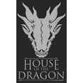 thumbnail image 2 of Women's Game of Thrones: House of the Dragon White Dragon Skull Logo  Racerback Tank Top Black Heather X Large, 2 of 4