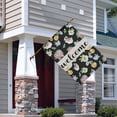 thumbnail image 2 of Spring Summer Multicolored Flower Leaves Garden Flag 28x40 Inch Double Side for Outdoor Courtyard Garden Decor Flowers Welcome Holiday Flag for Outside Decoration, 2 of 6