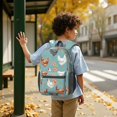 thumbnail image 6 of Rooster and Floral Blue Pattern 17" School Backpacks for Teens,Waterproof Oxford Fabric,S-Shape Padded Straps for School,Travel,Hiking,Camping, 6 of 6