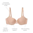 thumbnail image 5 of Simply Perfect by Warner's Women's Underarm Smoothing Underwire Bra TA4356, White, 36DD, 5 of 6