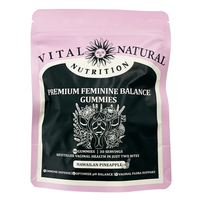 Las 60 gomitas Vital Source Feminine Balance se venden bien, el regalo preferido de las mujeres que cuidan: piña hawaiana