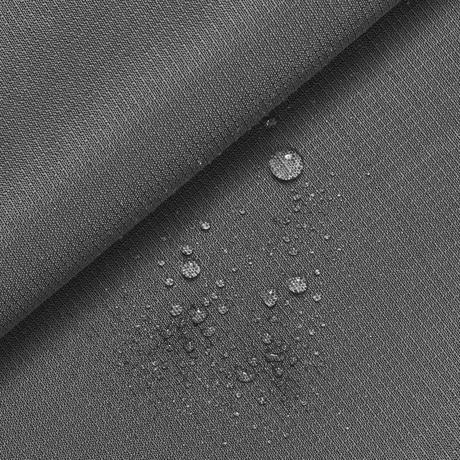 Ottertex Polyester Ripstop Fabric Water Repellent Heavy Duty Outdoor Lightweight By The Yard - Charcoal (10 Yards)