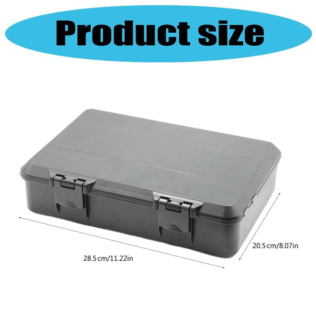 Yihuala Internal Divider Organizers Fishing Tackle Box Tray Fishing Rigs Line Storage Case Multiple Compartment Container Box