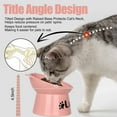 thumbnail image 5 of Pet Artist Personalized Cat Bowl Food Water Cat Feeding Bowls 15° Tilted Raised Pet Feeder Dish, 5 of 10