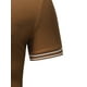 thumbnail image 4 of Gibobby Camisas Tipo Polo para Hombre Polo de piqué de algodón sólido de Manga Corta para Hombre(Marrón,M), 4 of 5