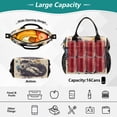 thumbnail image 2 of FORMRS Insulated Lunch Bag for Work School Unisex Large Capacity Cooler with Shoulder Strap, Beige Record, 2 of 6