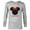 Athletic Heather, variant on Minnie Mouse Red Bow Icon Younger Sister Japanese- Long Sleeve T-Shirt for Men - Customized-White