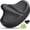 Black, variant on Oversized Bike Seat for Men & Women Comfort Wide, Soft Padded Bicycle Seat, Comfortable Large Bike Saddle for Peloton, Electric Scooter, Stationary Exercise Bike, Beach Cruiser, Ebike, City Bike