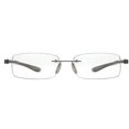 thumbnail image 1 of Reducblu Rimless Lightweight Reading Glasses for Women and Men,Frameless Rectangle Readers with Silver Arm +3.00, 1 of 4