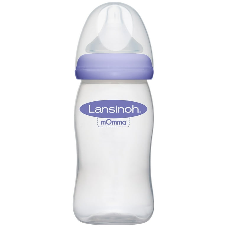 Lansinoh Baby Bottles for Breastfeeding Babies Bundle 3 Count Each of 5  Ounces and 8 Ounces