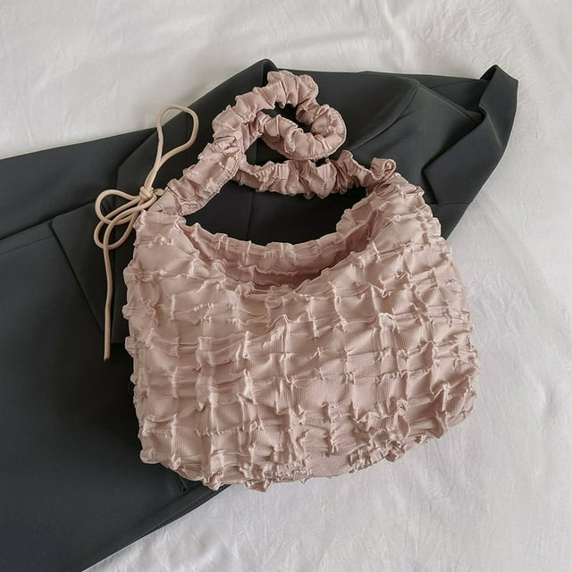 Women Light Crossbody Bag Solid Color Cloud Sling Bag Versatile Female Daily Bag