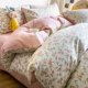 thumbnail image 2 of Algodón Floral Funda Nórdica Reina Chica Rosa Floral Juegos de cama, estilo jardín, 2 of 7