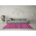 thumbnail image 3 of Ahgly Company Indoor Round Abstract Purple Modern Area Rugs, 4' Round, 3 of 4