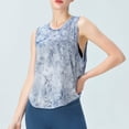 thumbnail image 5 of Ropa de yoga de malla, camiseta sin mangas, chaleco de fitness holgado para mujer, top deportivo para correr, 5 of 5
