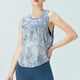 thumbnail image 5 of Ropa de yoga de malla, camiseta sin mangas, chaleco de fitness holgado para mujer, top deportivo para correr, 5 of 5
