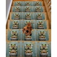 thumbnail image 2 of Bathroom Frog Stair Treads for Wooden Steps Indoor Runner Rug Carpet, Toilet Animals Vintage 7 Pieces Peel and Stick Staircase Step Treads Covers Washable Throw Door Mats, 30"x8", 2 of 5