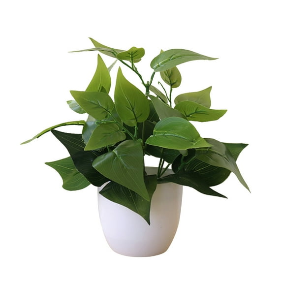 cdar Simulated Potted Plant Unfading Anti-corrosive Plastic Simulation Plant Potted Small Bonsai Wedding Party Garden Decor Artificial Potted Plant
