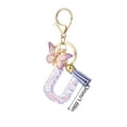 thumbnail image 2 of CxhicLuv Fashion 26-Letter Keychain, Butterfly Tassel Pendant with Diamond Letters, Elegant Design for Bags & Keys, Gradient Effect Adds Style, Ideal Gift for Fashion Lovers, 2 of 5